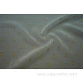 Polyester Gold Lurex Dot Clip Jacquard Chiffon Fabric